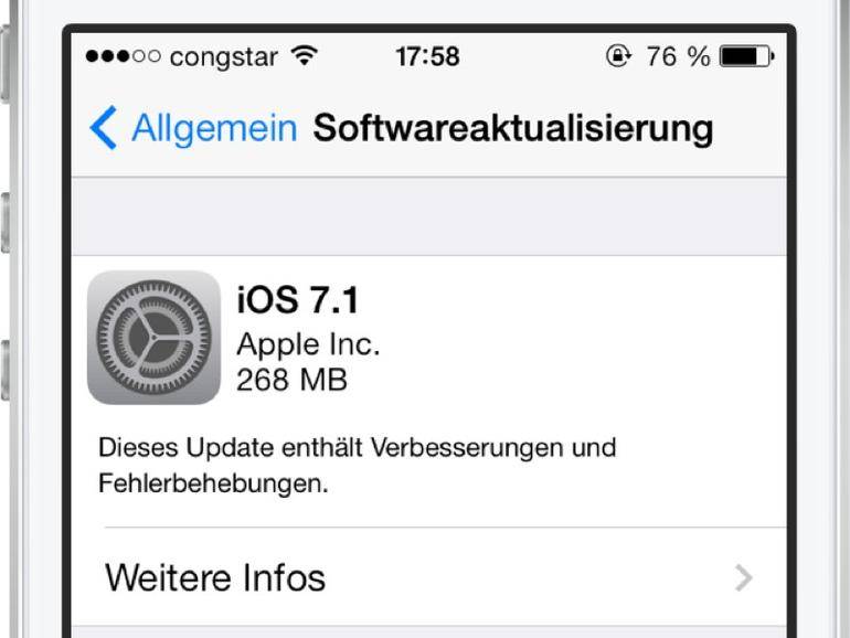 iOS 7 i iOS 7.1: Projekt zmienia się w dużym porównaniu zrzutów ekranu