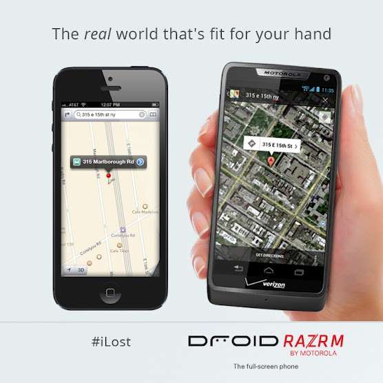 iPhone 5 kontra Droid Razr: Motorola porównuje karty